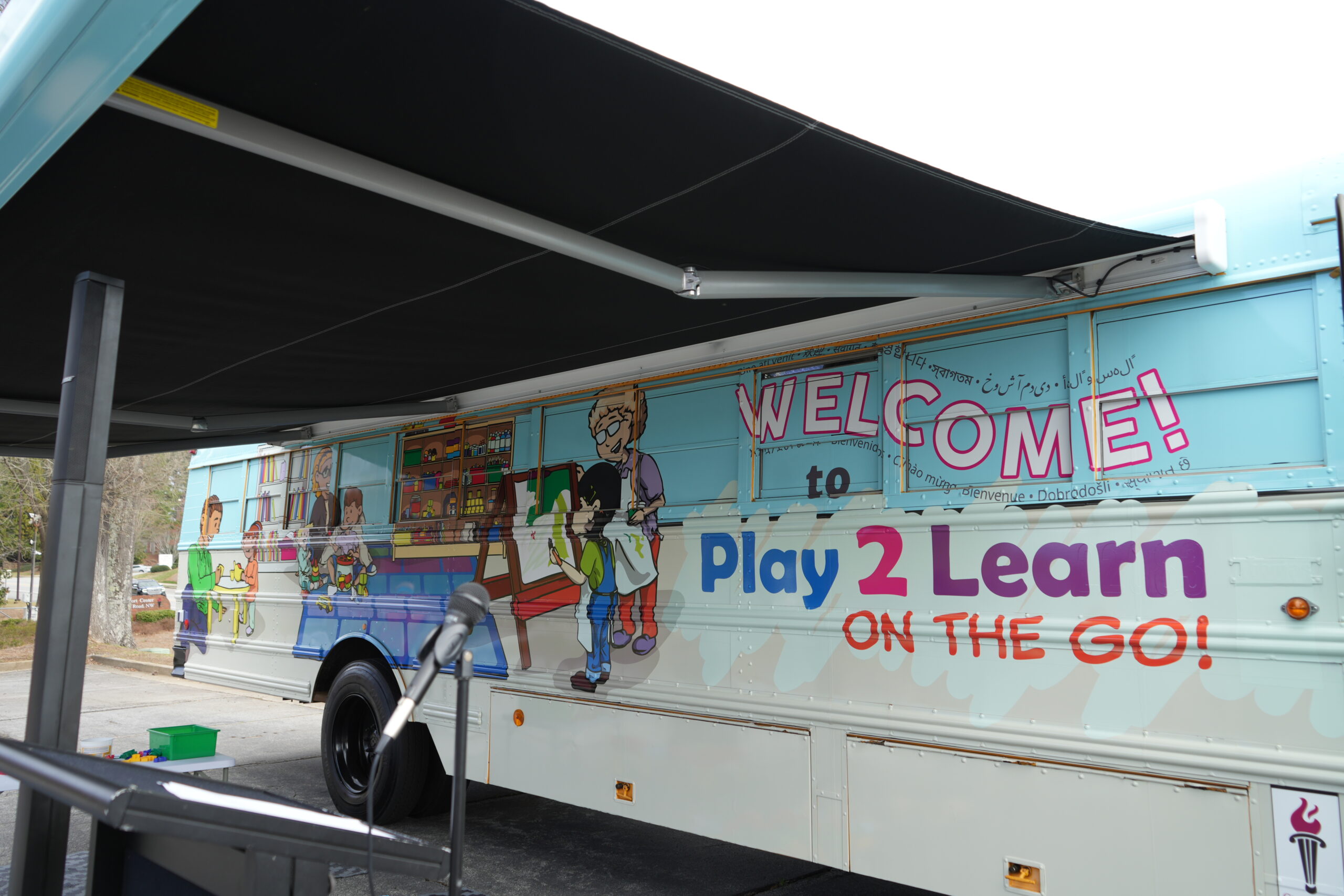 Gwinnett Building Babies Brains Bus Wrap - Close up 2